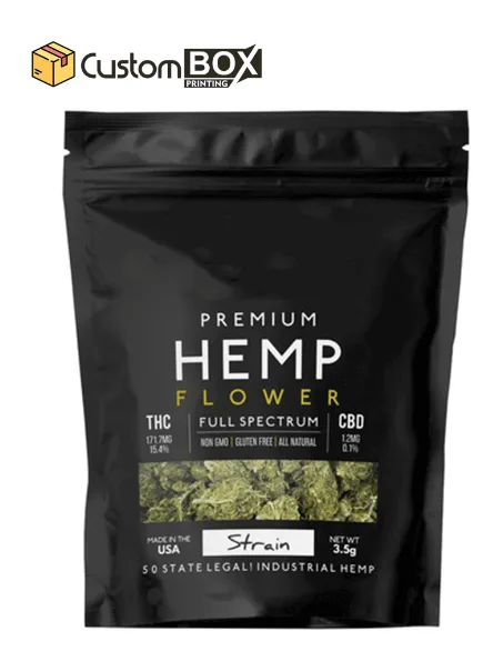 Custom CBD Flower Packaging — custom printed packaging
